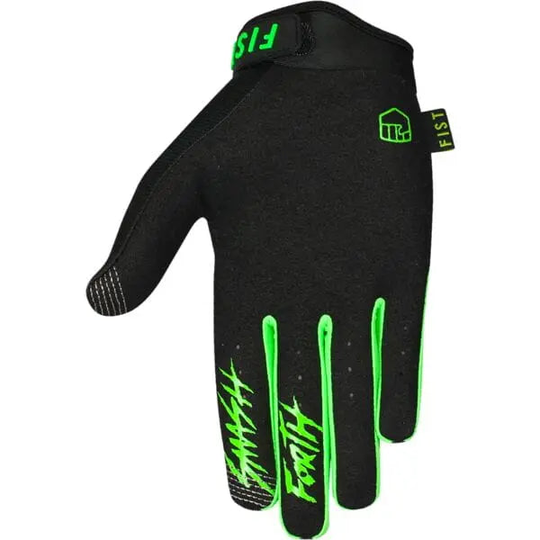 Fist Handwear Stocker Gloves Black Green - FREE UK Shipping, FREE 365 Day Returns | Moto Central
