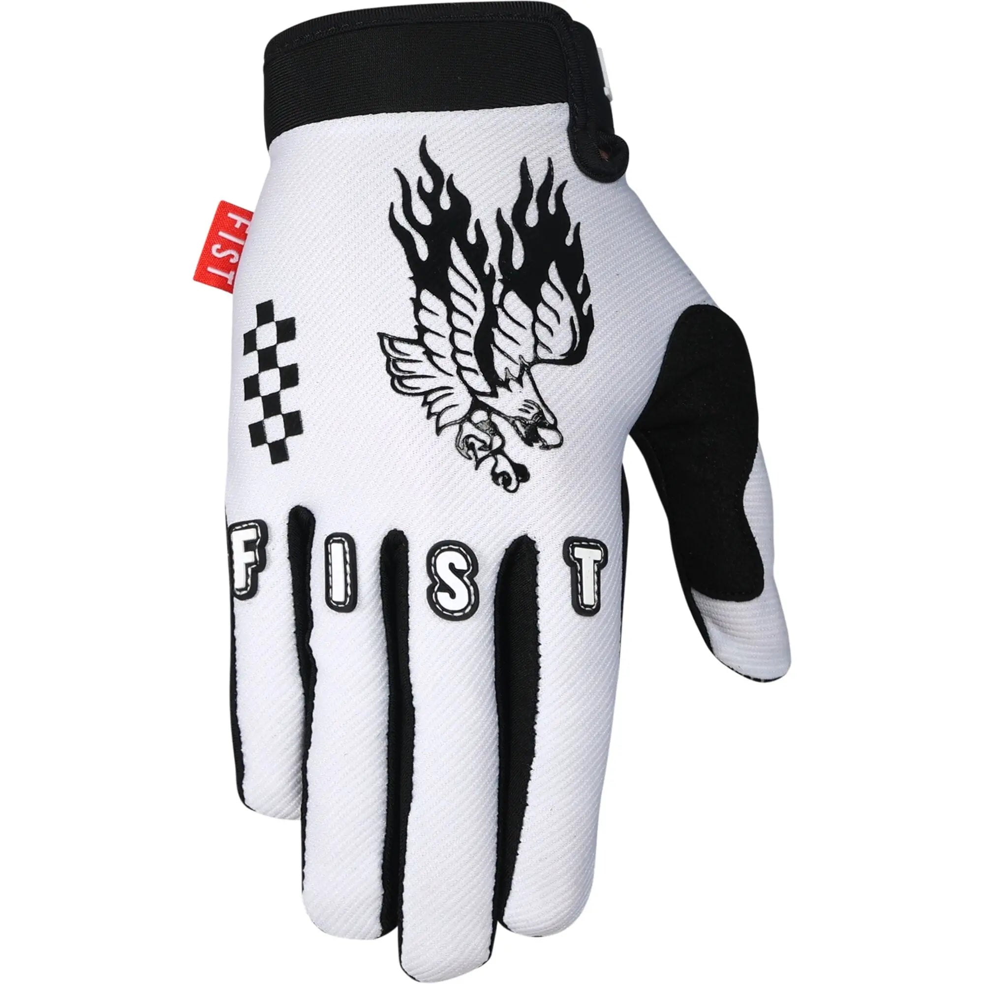 Fist Handwear Chapter 26 Baxter Maiwald Soaring Eagle Gloves White / Black - FREE UK Shipping, FREE 365 Day Returns | Moto Central