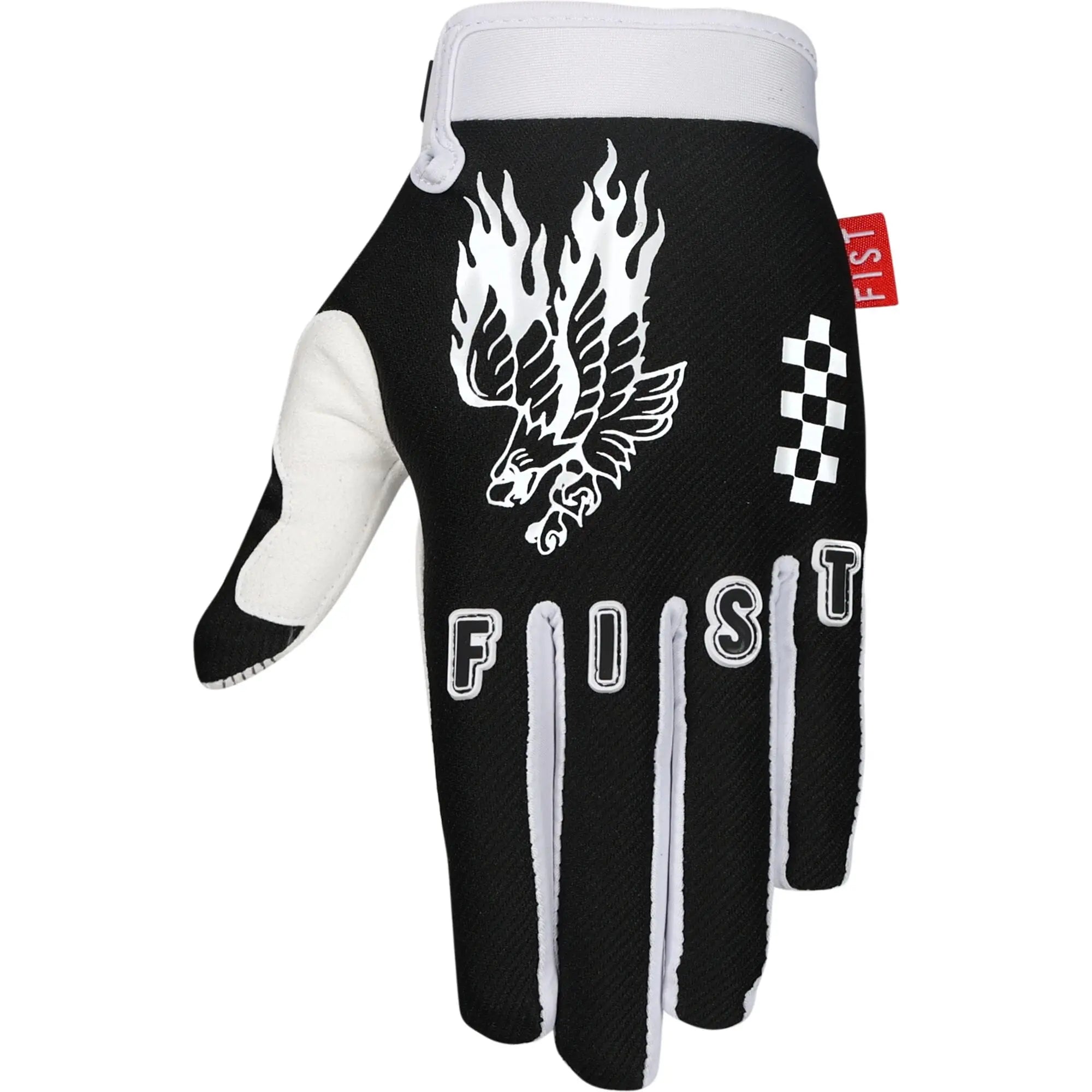 Fist Handwear Chapter 26 Baxter Maiwald Soaring Eagle Gloves White / Black - FREE UK Shipping, FREE 365 Day Returns | Moto Central