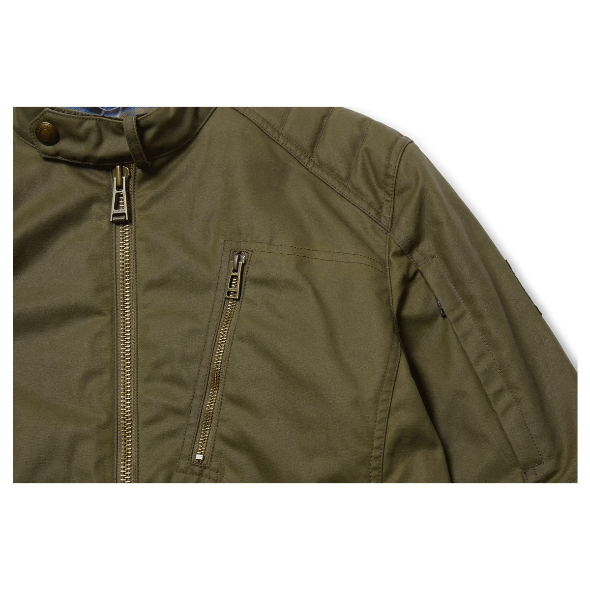 Belstaff Humber Jacket Olive - FREE UK Delivery, FREE 365 Day Returns | Moto Central