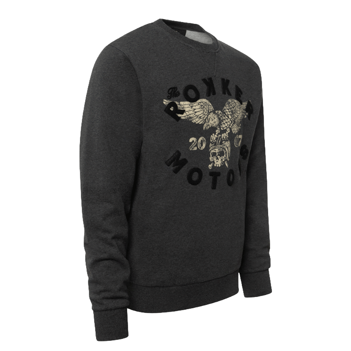 Rokker TRC Sweater Dark Grey - right three-quarter product view