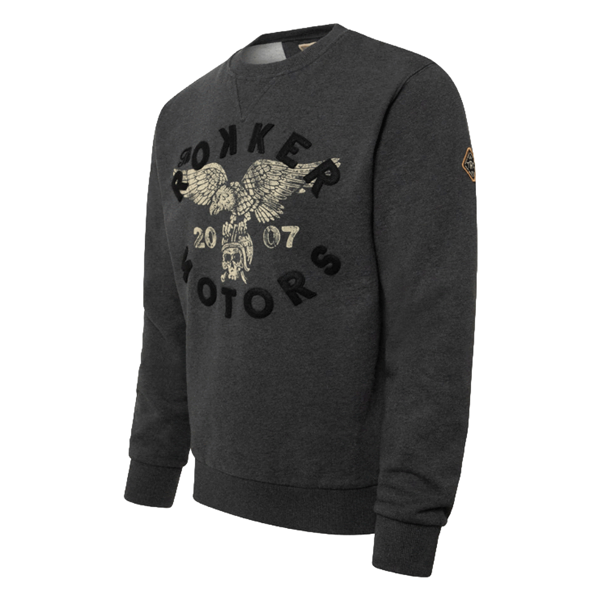 Rokker TRC Sweater Dark Grey - left three-quarter product view