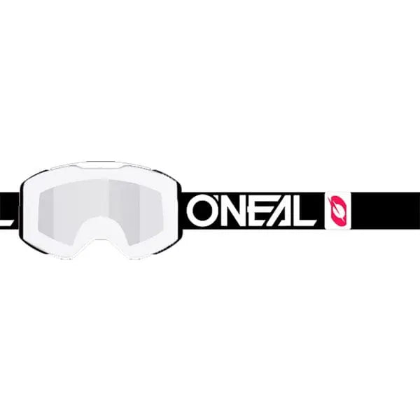 O'Neal B-30 Bold Cycling Goggle Black / White - Silver Mirror - FREE UK Shipping, FREE 365 Day Returns | Moto Central