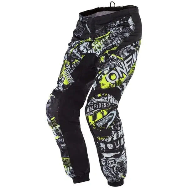 O'Neal Element Attack Youth Cycling Trousers Black / Yellow - FREE UK Shipping, FREE 365 Day Returns | Moto Central