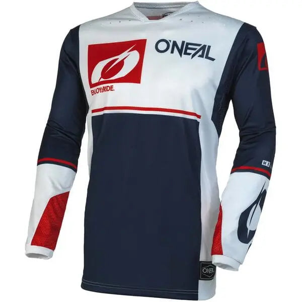 O'Neal Hardwear Flow V.23 Cycling Jersey Blue / White - FREE UK Shipping, FREE 365 Day Returns | Moto Central