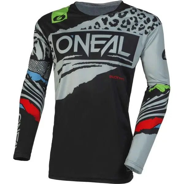 O'Neal Mayhem Wild V.23 Youth Jersey Black / Grey - FREE UK Shipping, FREE 365 Day Returns | Moto Central