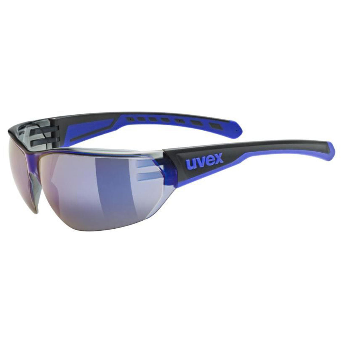 Uvex Equate Sunglasses Black / Blue With Blue Lenses