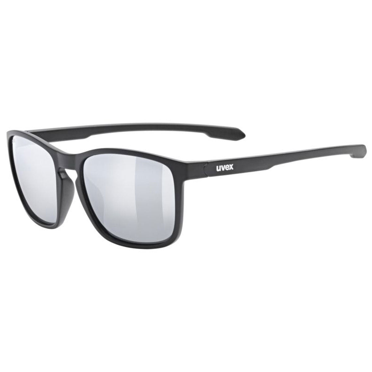 Uvex LGL 52 Sunglasses Matt Black With Mirror Silver Lenses