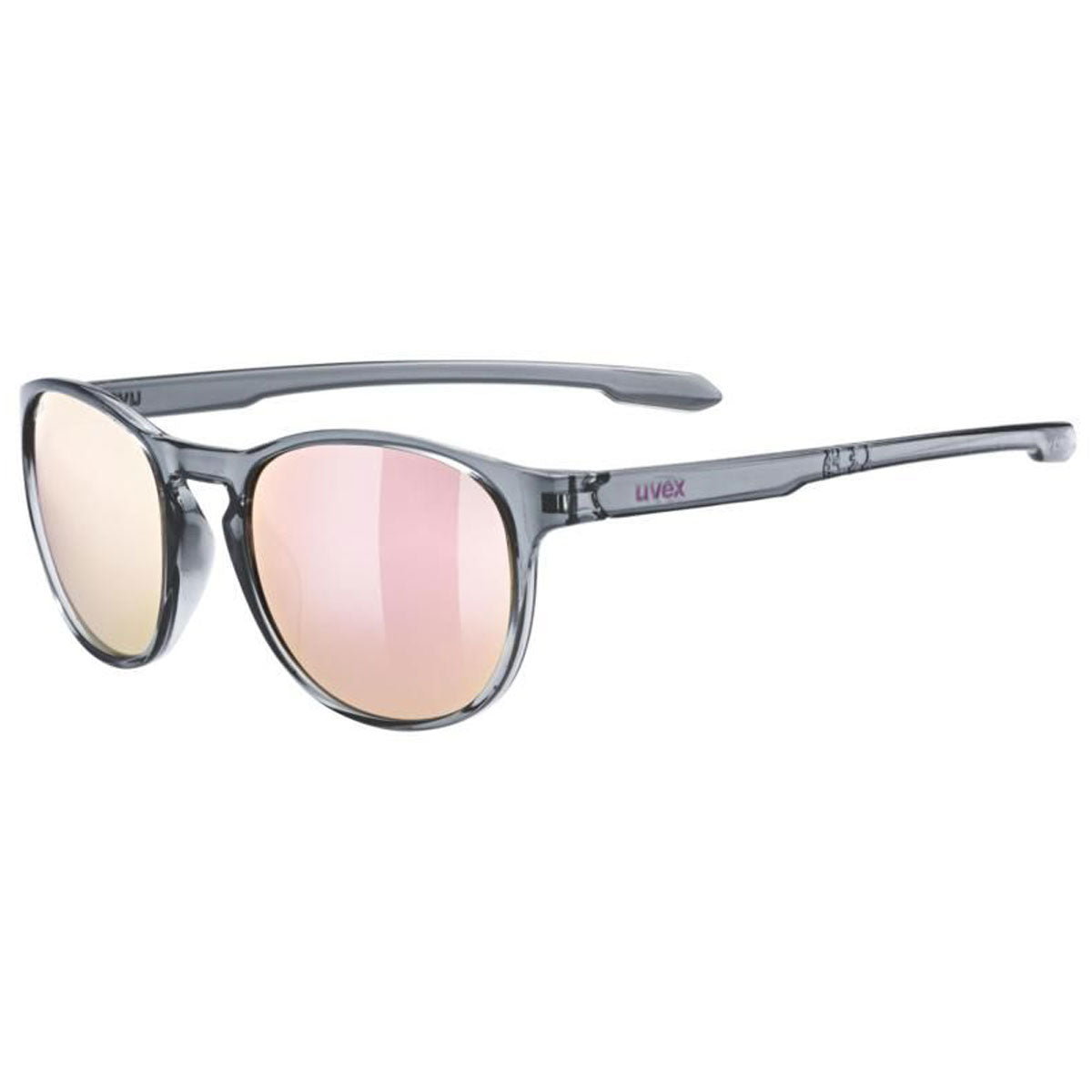 Uvex LGL 53 Sunglasses Smoke With Mirror Pink Lenses