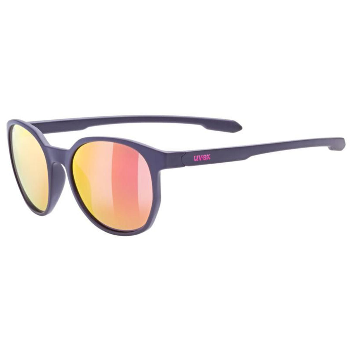 Uvex LGL 54 Sunglasses Matt Blue / Purple With Mirror Orange Lenses