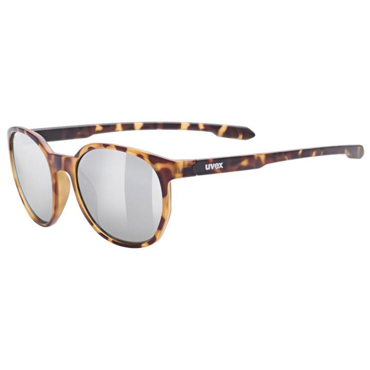 Uvex LGL 54 Sunglasses Havanna Brown With Mirror Silver Lenses