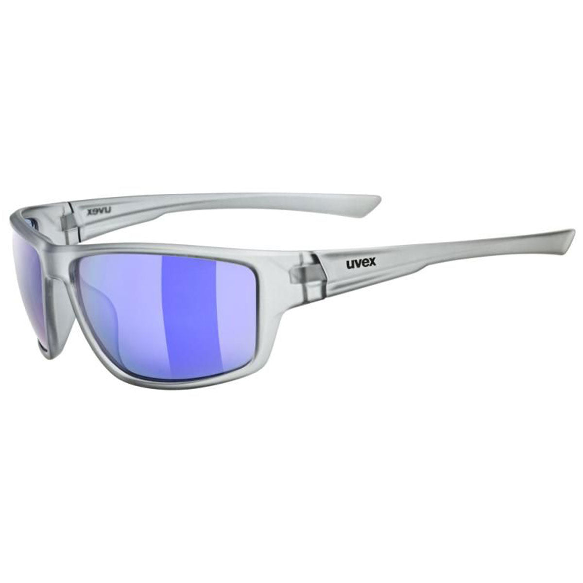 Uvex SP 230 Sunglasses Matt Smoke With Blue Lenses