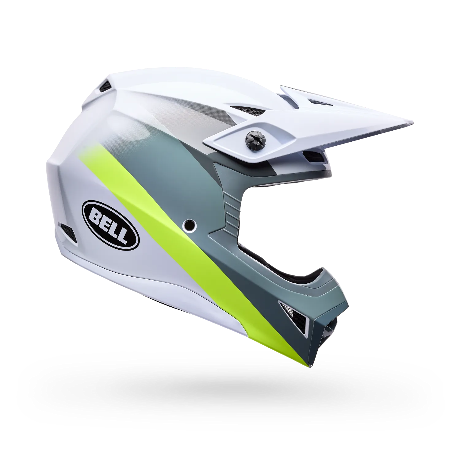 Bell MX-10 MIPS Aviator ECE 22.06 White / Green - FREE UK Delivery, FREE 365 Day Returns | Moto Central