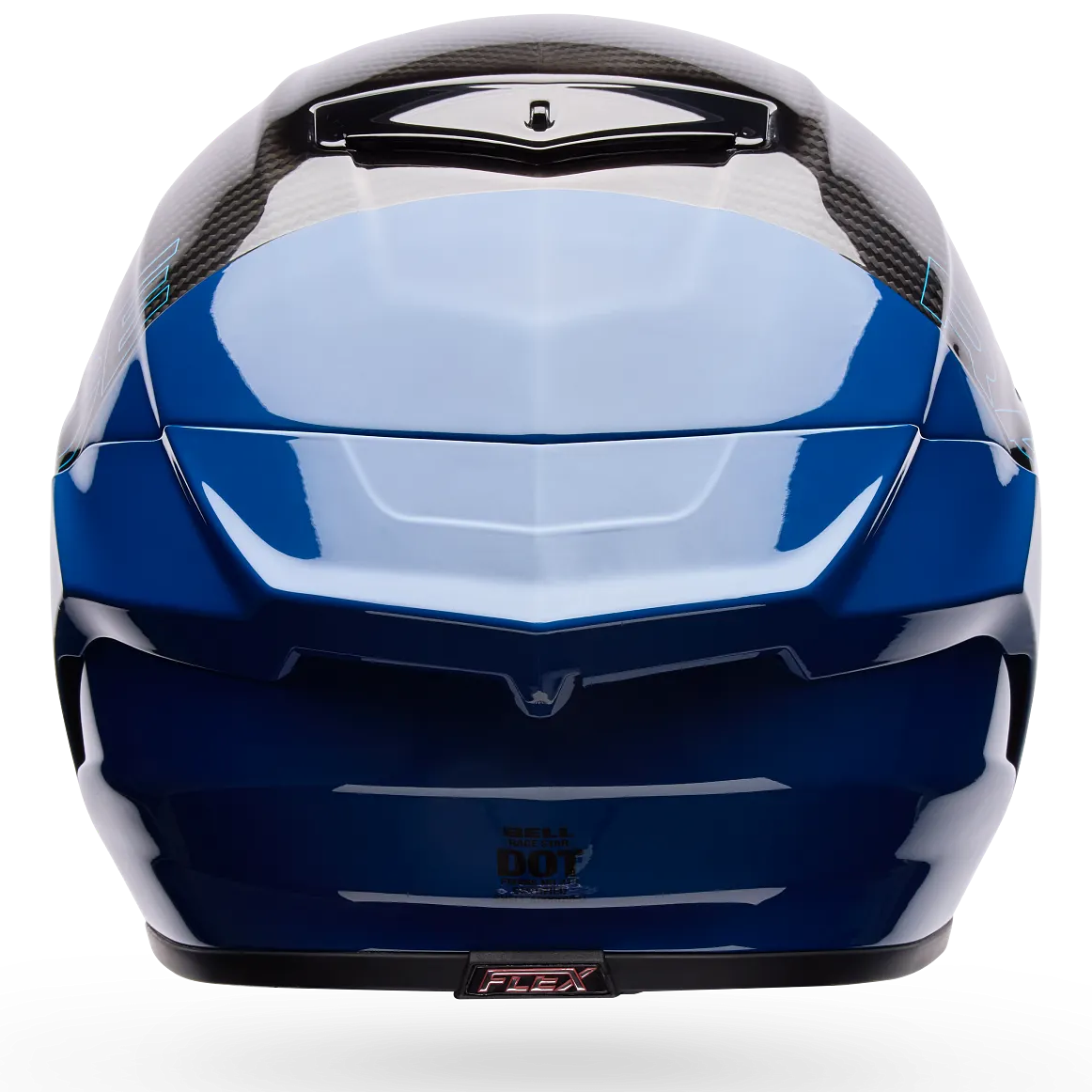 Bell Race Star DLX Flex Strike ECE 22.06 Full Face Helmet - Blue, rear view