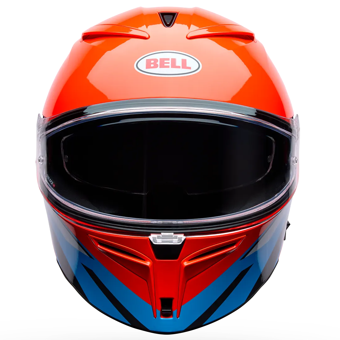 Bell Lithium Nova ECE 22.06 Orange / Blue - FREE UK Delivery, FREE 365 Day Returns | Moto Central