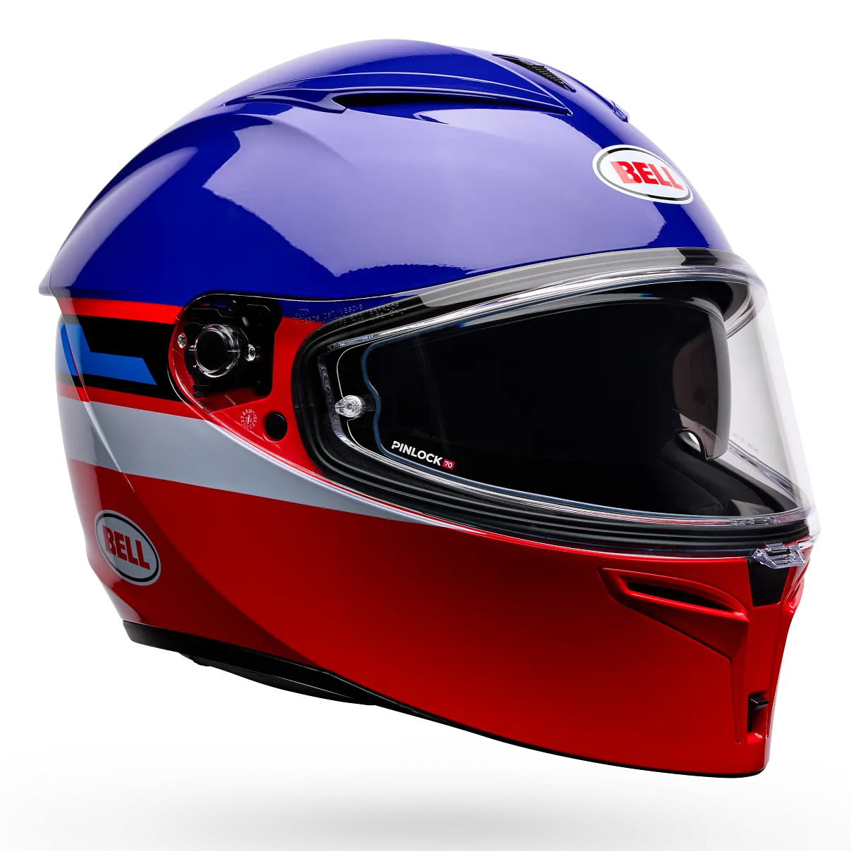 Bell Lithium Motion ECE 22.06 Blue / Red - FREE UK Delivery, FREE 365 Day Returns | Moto Central