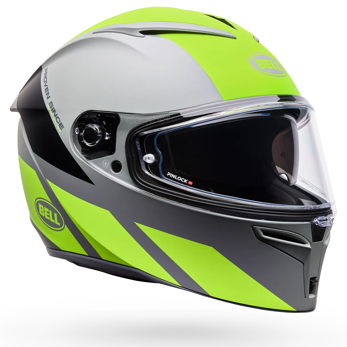 Bell Lithium MIPS Tech ECE 22.06 Yellow / Grey - FREE UK Delivery, FREE 365 Day Returns | Moto Central
