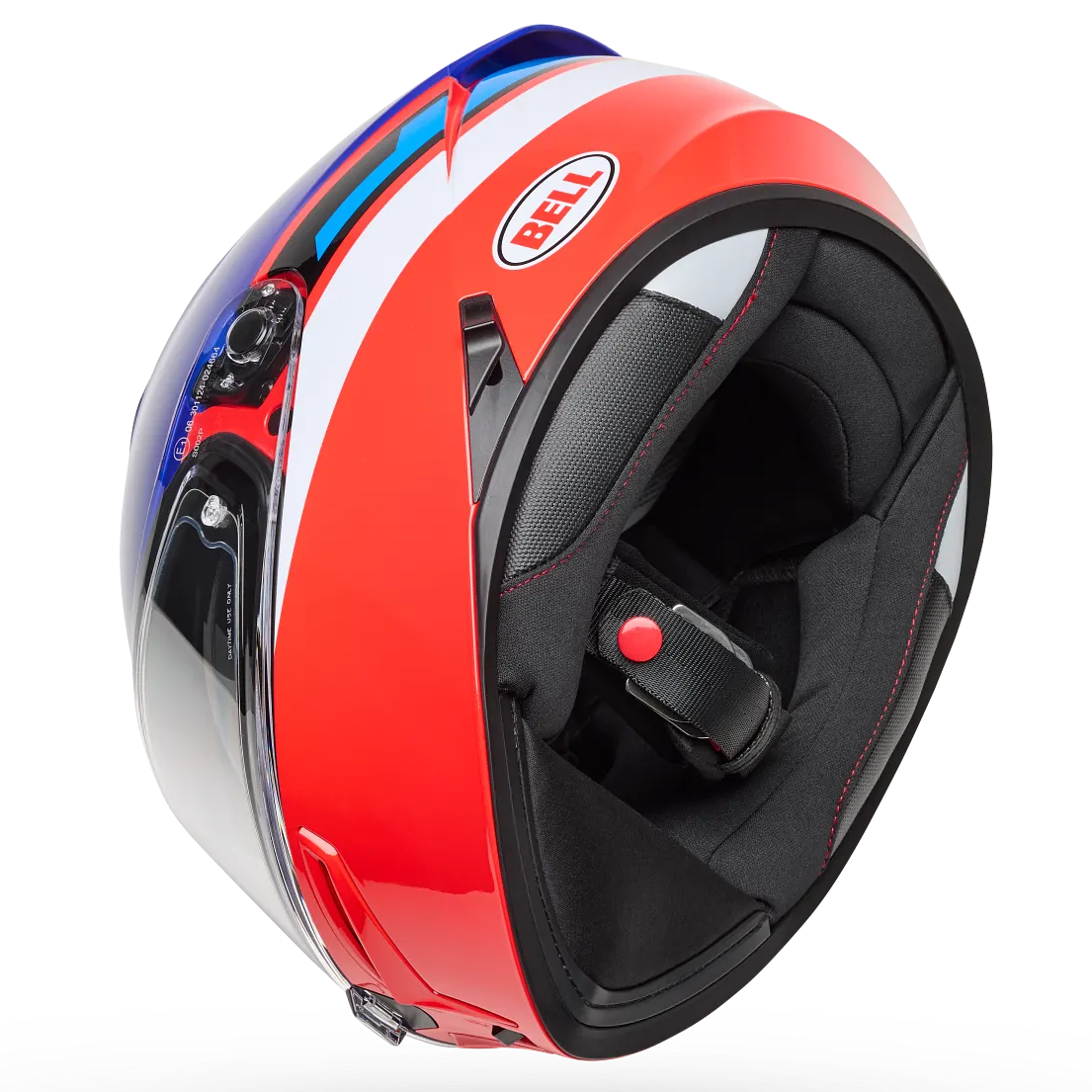 Bell Lithium Motion ECE 22.06 Blue / Red - FREE UK Delivery, FREE 365 Day Returns | Moto Central