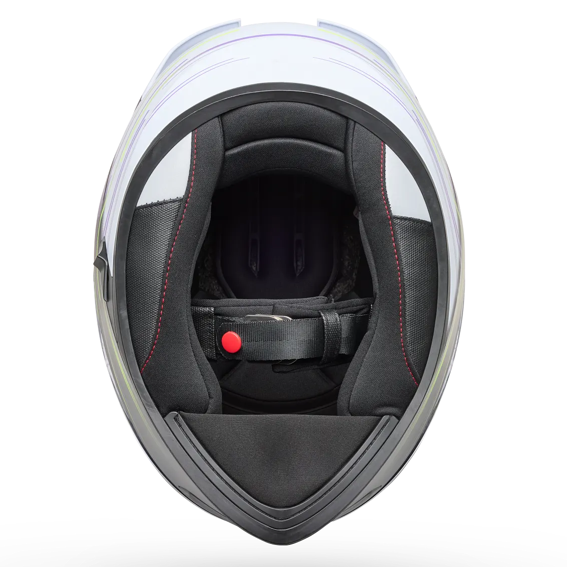 Bell Lithium Velo ECE 22.06 Black / Yellow full-face motorcycle helmet, interior lining view