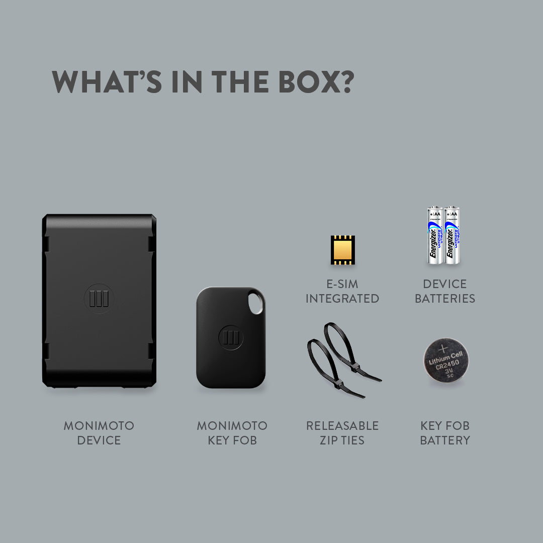Monimoto 7 GPS Tracker Black FREE UK Delivery, FREE 365 Day Returns | Moto Central