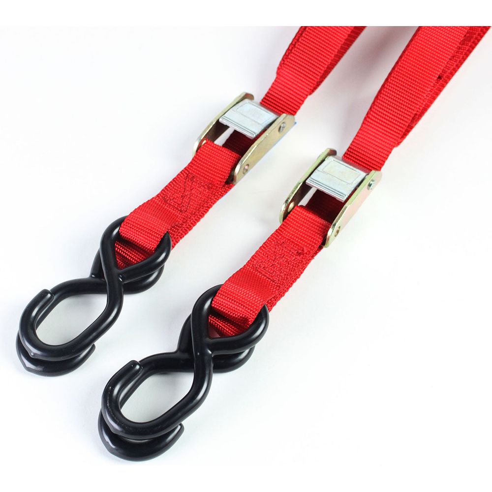 Bike It 2 Piece Autolock Tiedown Red
