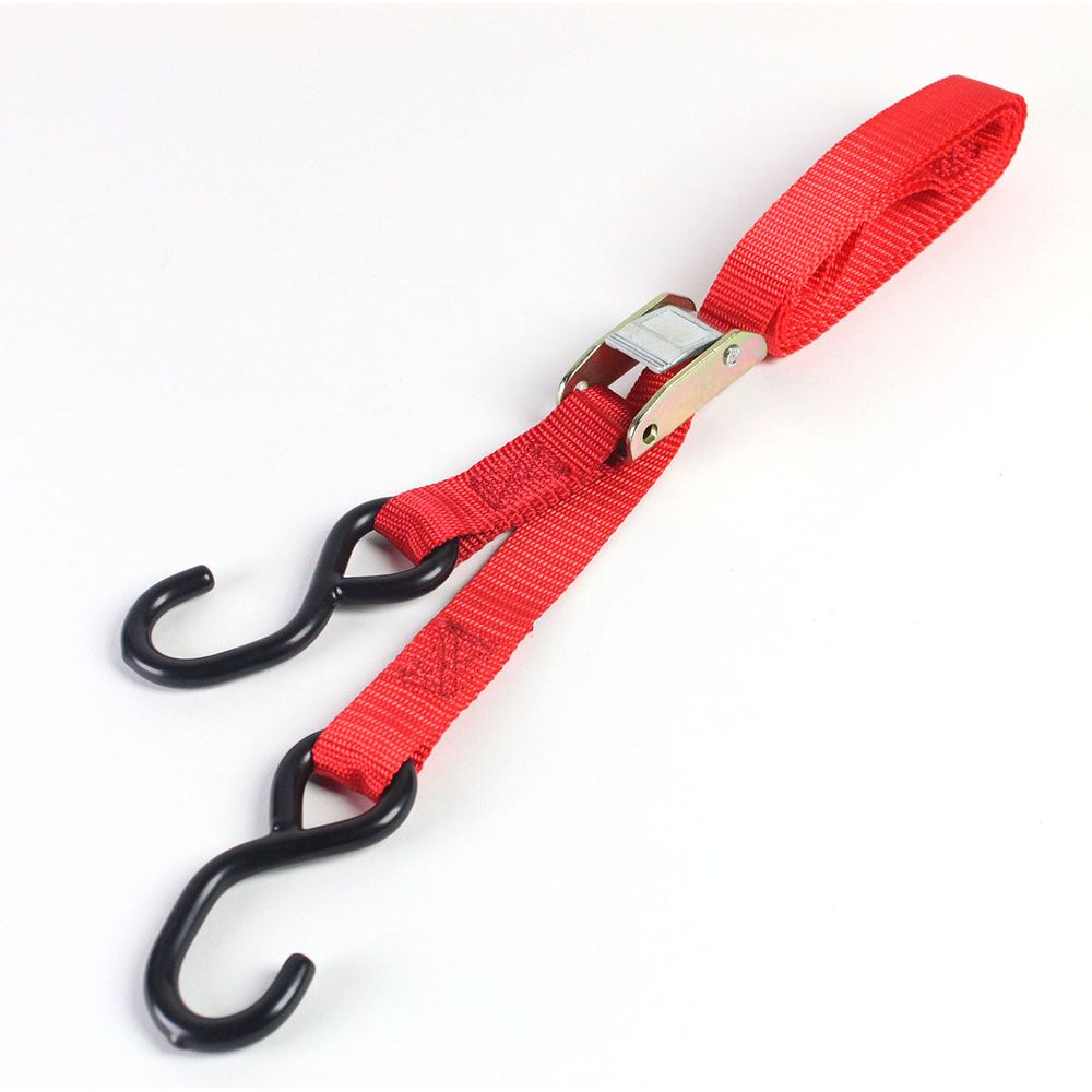 Bike It 4 Piece Autolock Tiedown Red