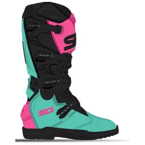 Sidi X-Power SC CE Boots Mint / Black / Pink - FREE UK Shipping, FREE 365 Day Returns | Moto Central
