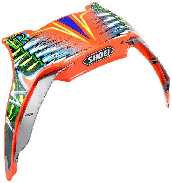 Shoei X-Spirit 3 Pwr Rush TC-8 Aero Edge Spoiler FREE UK Delivery, FREE 365 Day Returns | Moto Central