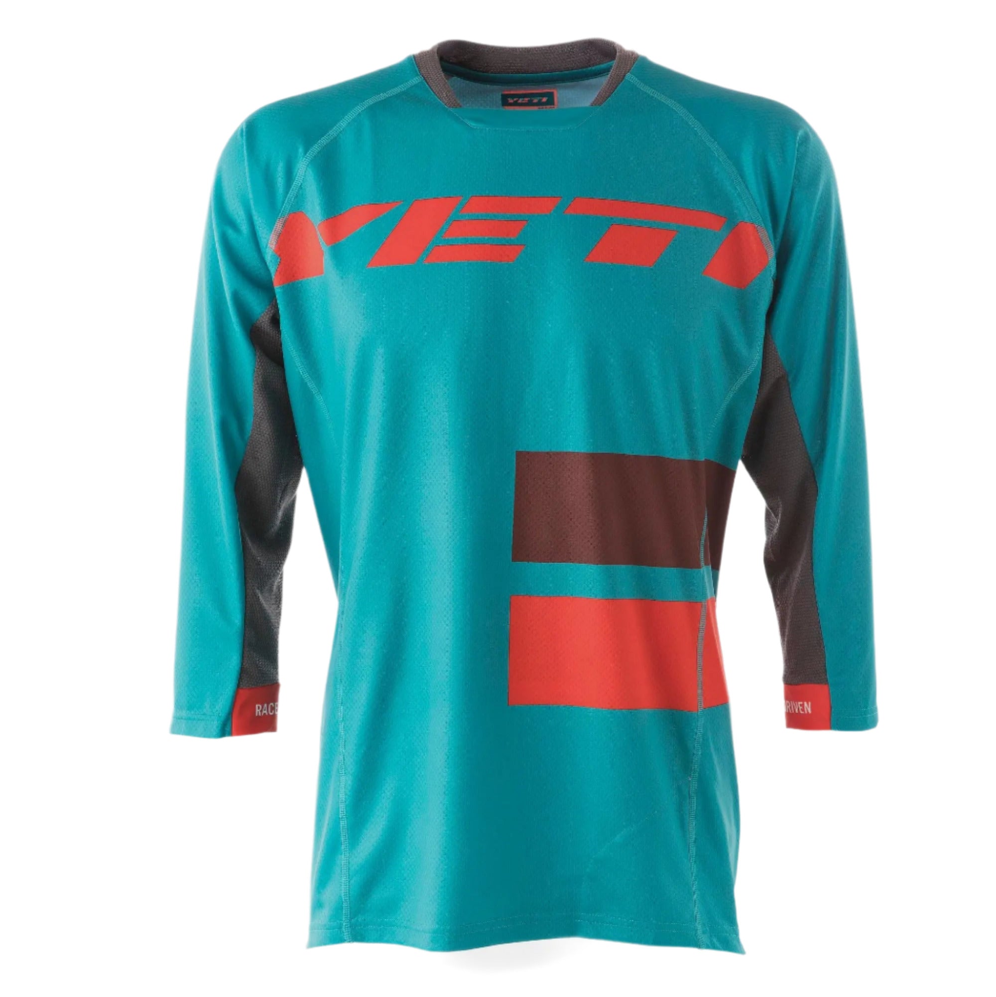 Yeti Enduro Cycle Jersey Turquoise / Inferno - FREE UK Shipping, FREE 365 Day Returns | Moto Central