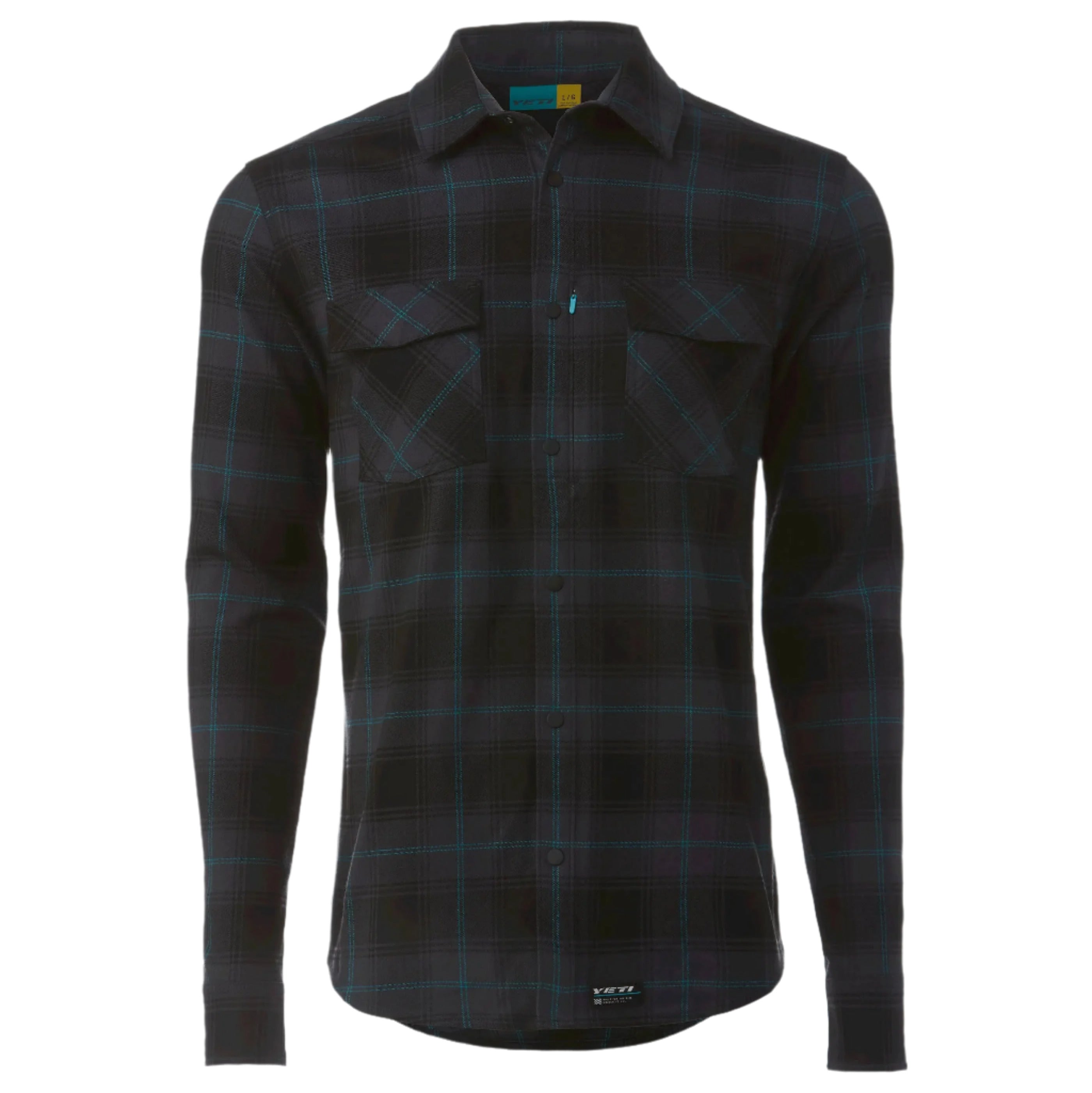 Yeti Stagecoach Flannel Cycle Shirt Black / Grey Plaid - FREE UK Shipping, FREE 365 Day Returns | Moto Central