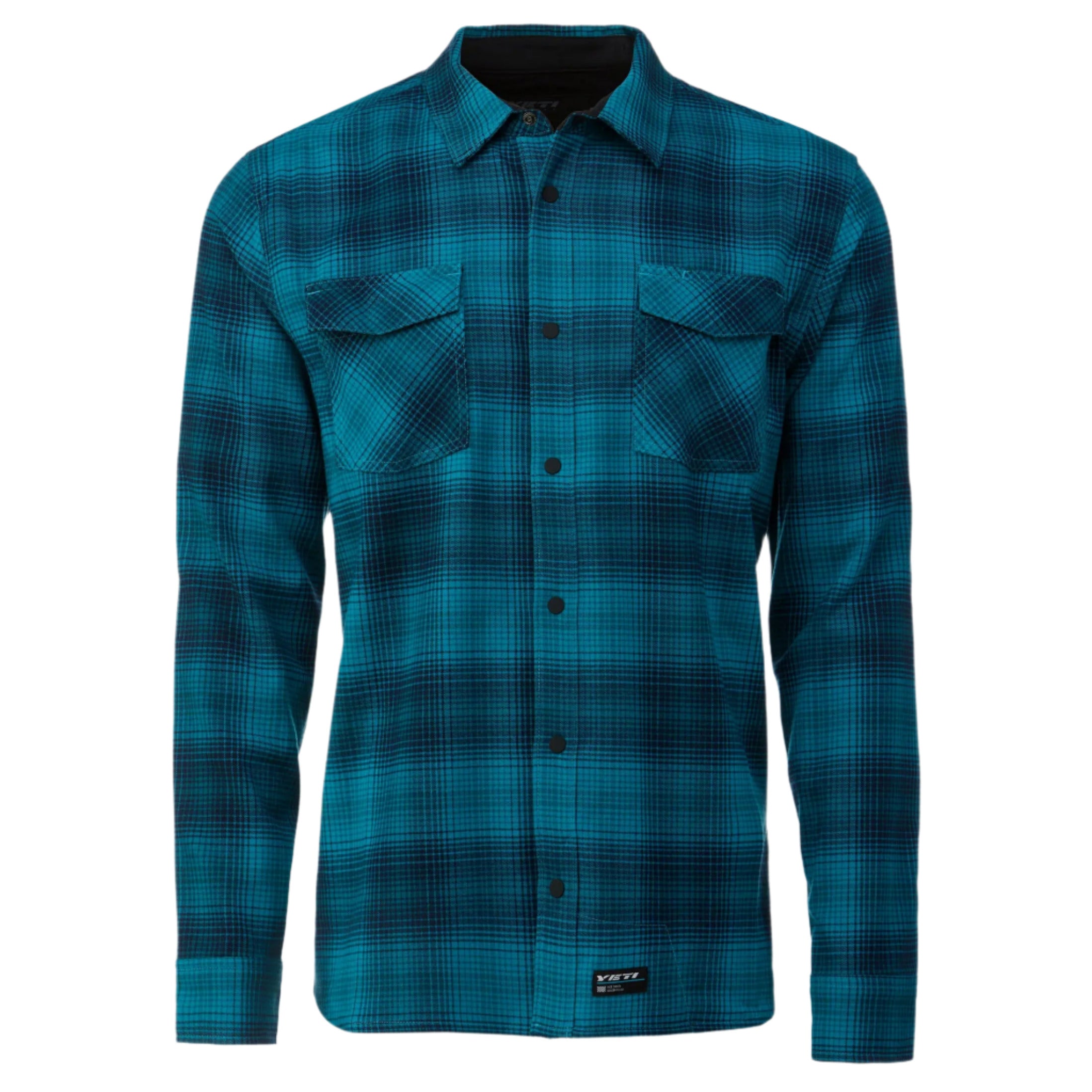 Yeti Stagecoach Flannel Cycle Shirt Turq Plaid - FREE UK Shipping, FREE 365 Day Returns | Moto Central