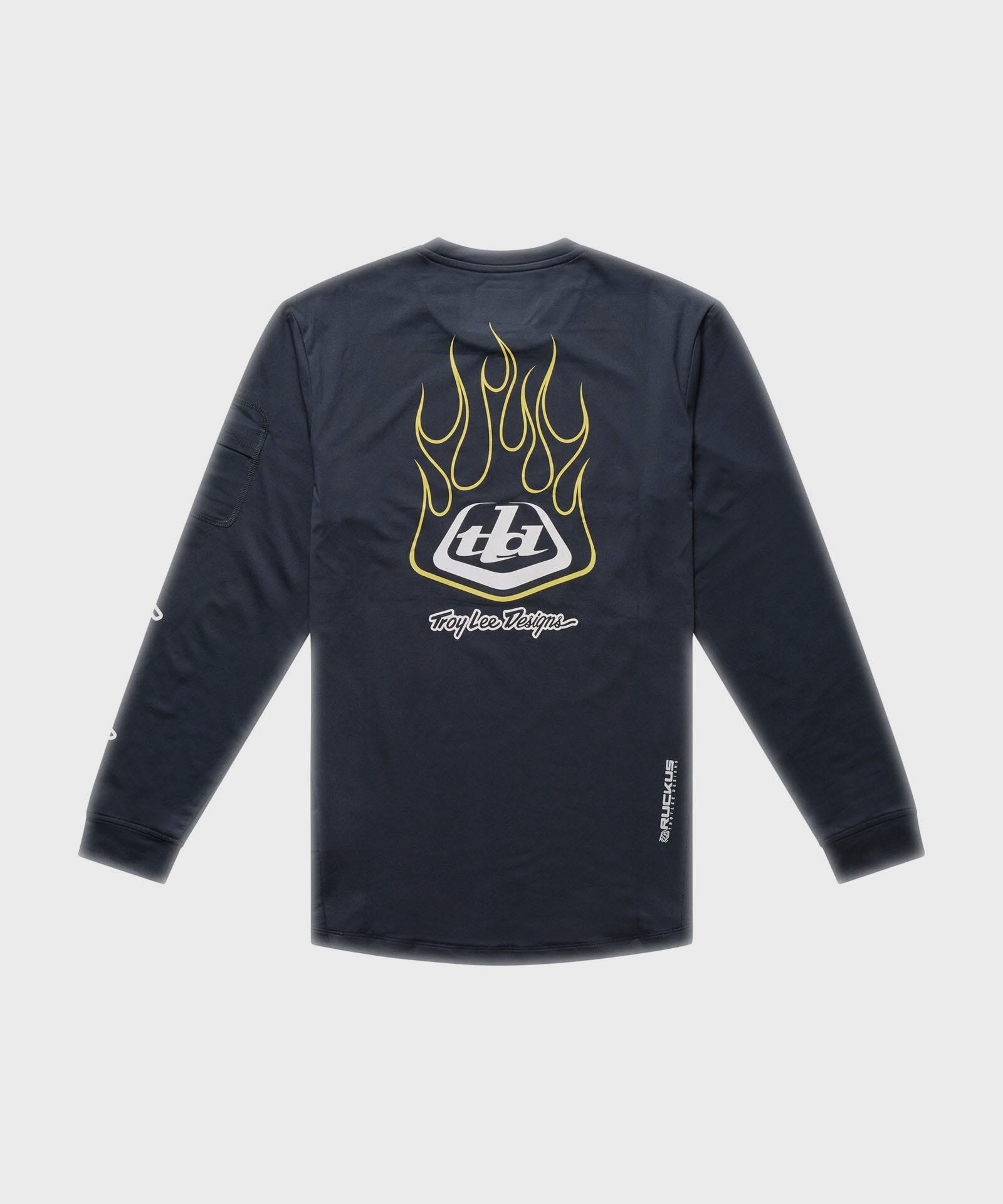 Troy Lee Designs Ruckus Ride Long Sleeves Youth Cycle T-Shirt Pressed Carbon - FREE UK Shipping, FREE 365 Day Returns | Moto Central