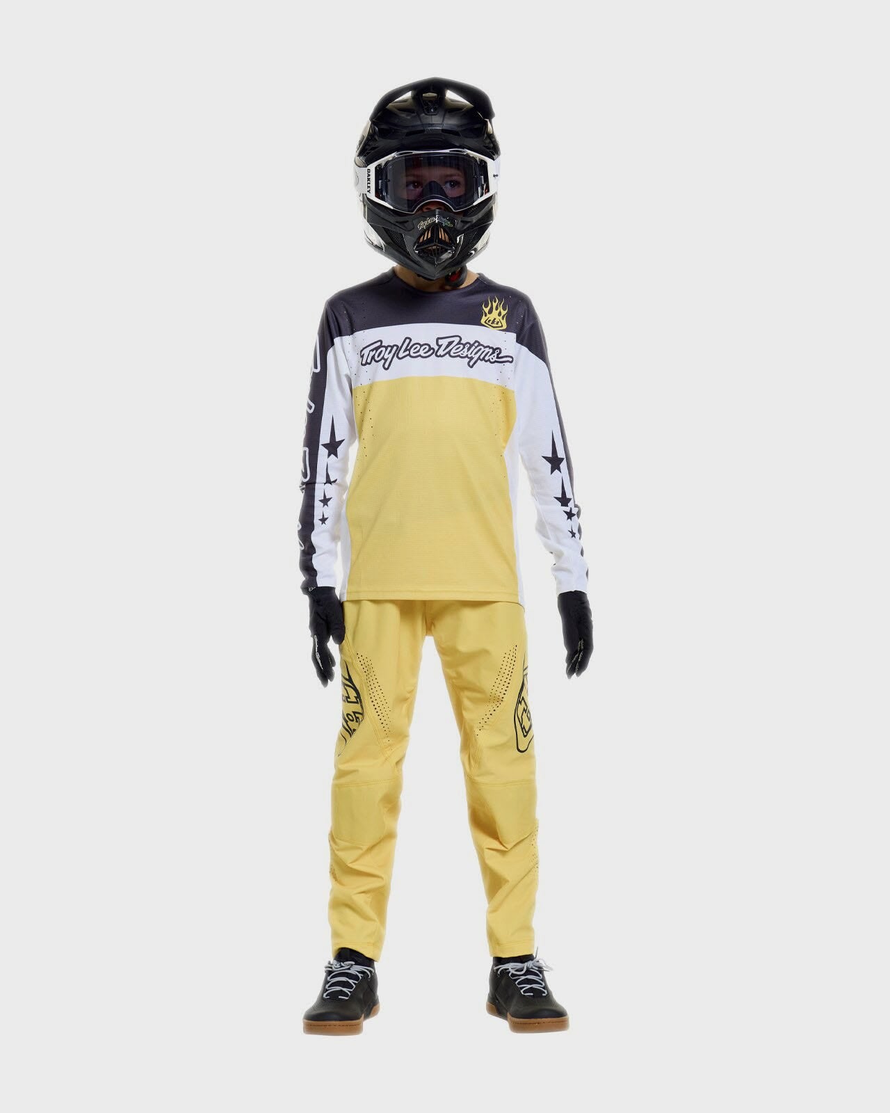 Troy Lee Designs Sprint Pro Youth Cycle Trouser Mono Butter - FREE UK Shipping, FREE 365 Day Returns | Moto Central