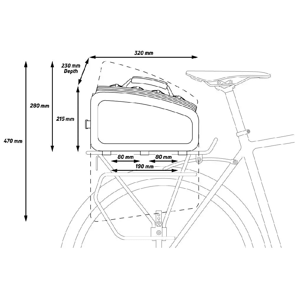 Zefal Z Traveller 80 Rack Bag Black -32 L - FREE UK Shipping, FREE 365 Day Returns | Moto Central