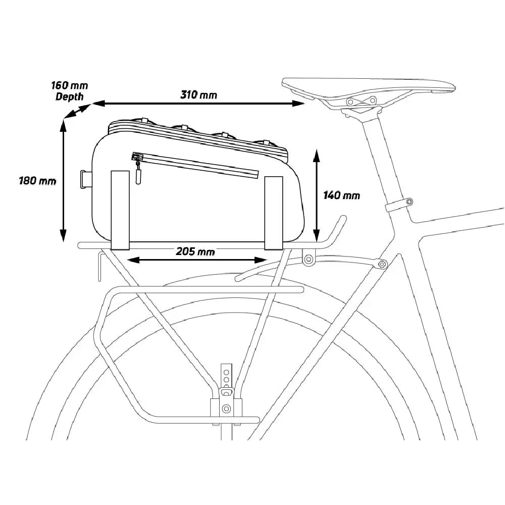 Zefal Z Traveller 40 Rack Bag - 9 Litre - FREE UK Shipping, FREE 365 Day Returns | Moto Central