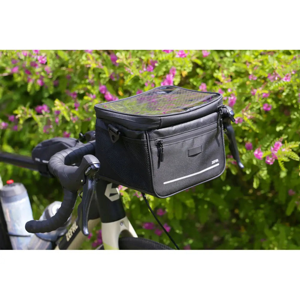Zefal Handlebar Bag Black - 7 L - FREE UK Shipping, FREE 365 Day Returns | Moto Central