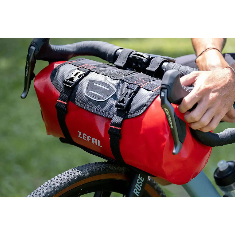 Zefal Z Adventure F10 Handlebar Bag Red / Black - 10 Litre - FREE UK Shipping, FREE 365 Day Returns | Moto Central