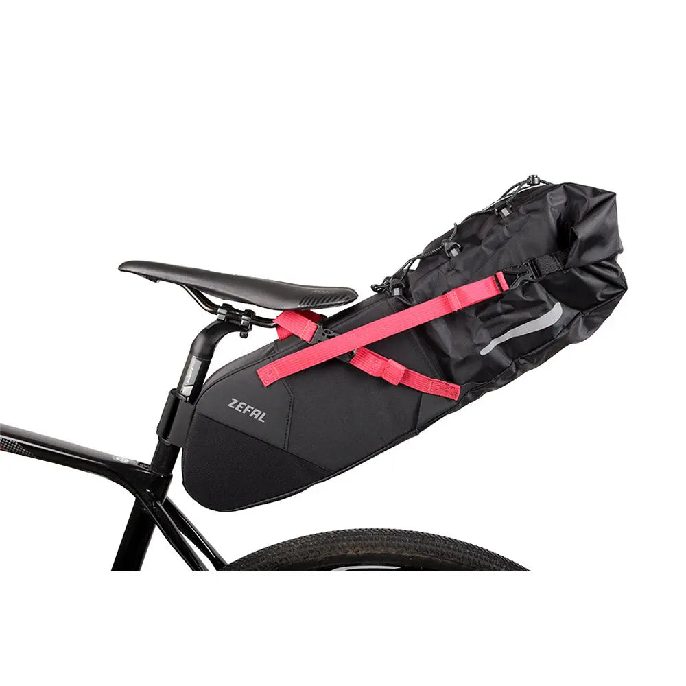 Zefal Z Adventure R11 Saddle Bag Black / Red - 11 L - FREE UK Shipping, FREE 365 Day Returns | Moto Central