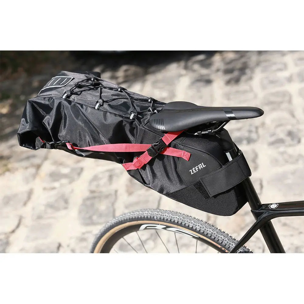 Zefal Z Adventure R11 Saddle Bag Black / Red - 11 L - FREE UK Shipping, FREE 365 Day Returns | Moto Central