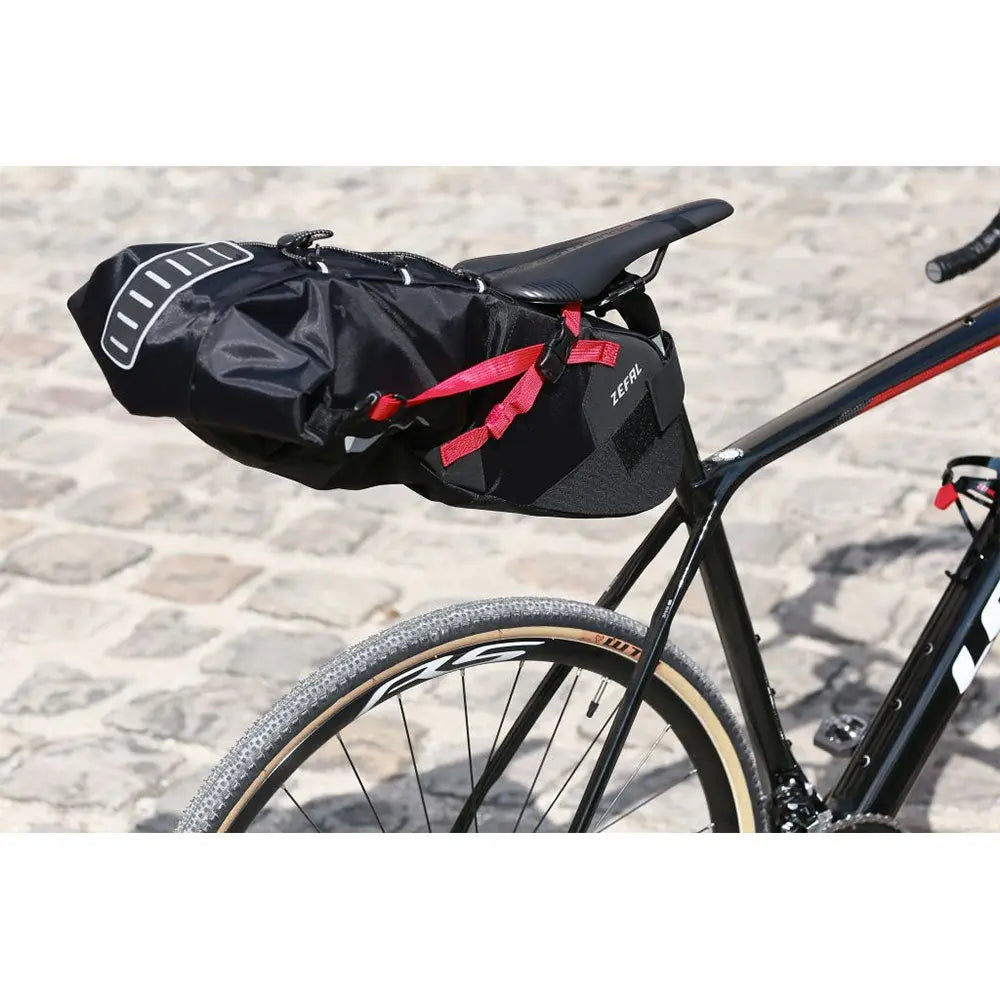 Zefal Z Adventure R11 Saddle Bag Black / Red - 11 L - FREE UK Shipping, FREE 365 Day Returns | Moto Central