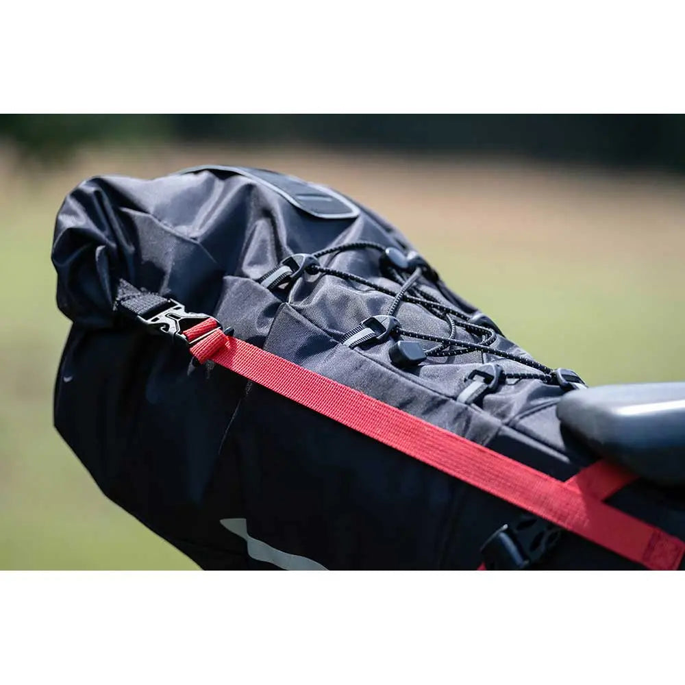 Zefal Z Adventure R17 Saddle Bag Black / Red - 17 L - FREE UK Shipping, FREE 365 Day Returns | Moto Central
