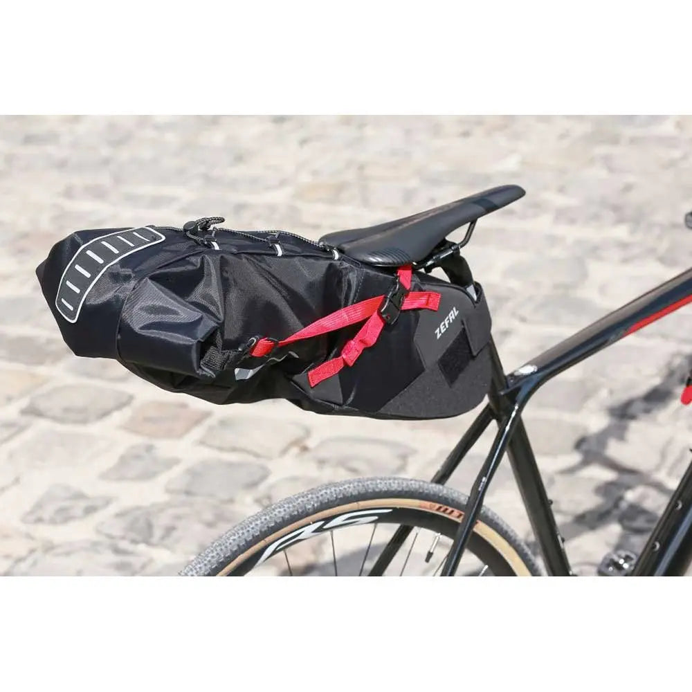 Zefal Z Adventure R17 Saddle Bag Black / Red - 17 L - FREE UK Shipping, FREE 365 Day Returns | Moto Central