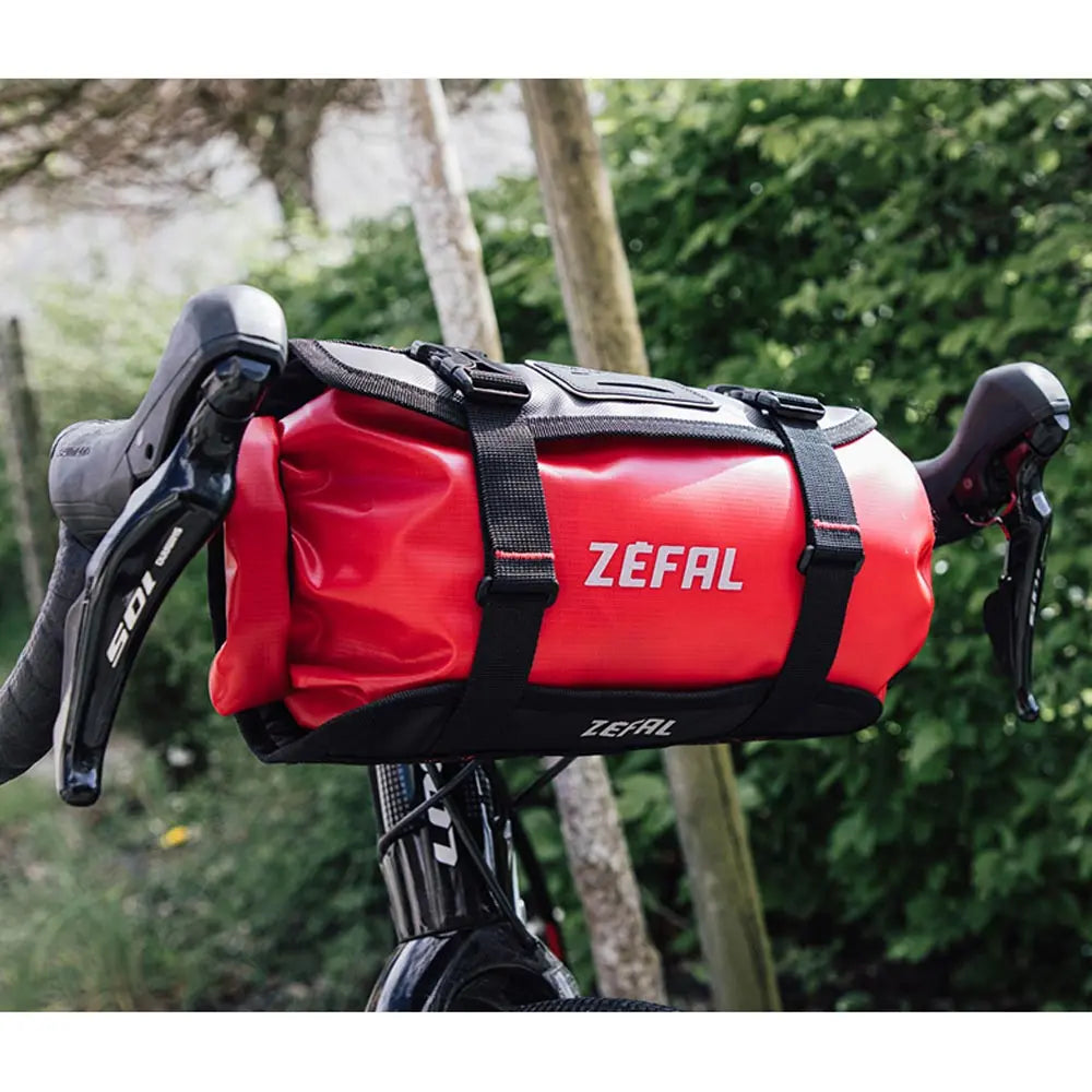 Zefal Z Adventure F5 Handlebar Bag Red - FREE UK Shipping, FREE 365 Day Returns | Moto Central