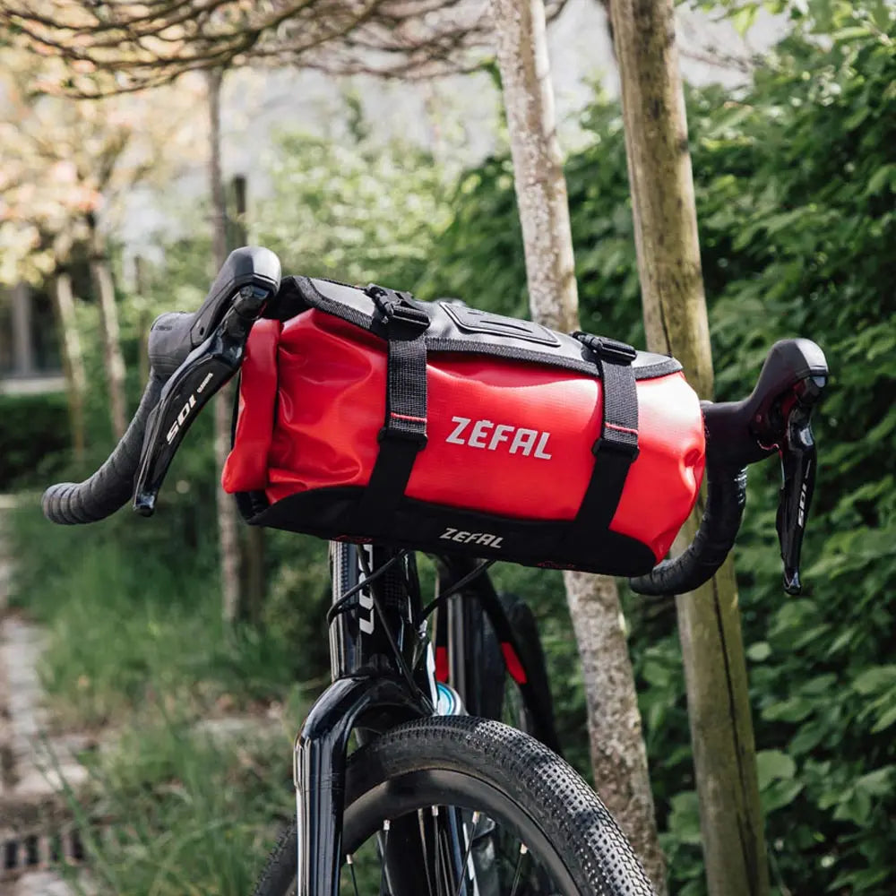 Zefal Z Adventure F5 Handlebar Bag Red - FREE UK Shipping, FREE 365 Day Returns | Moto Central