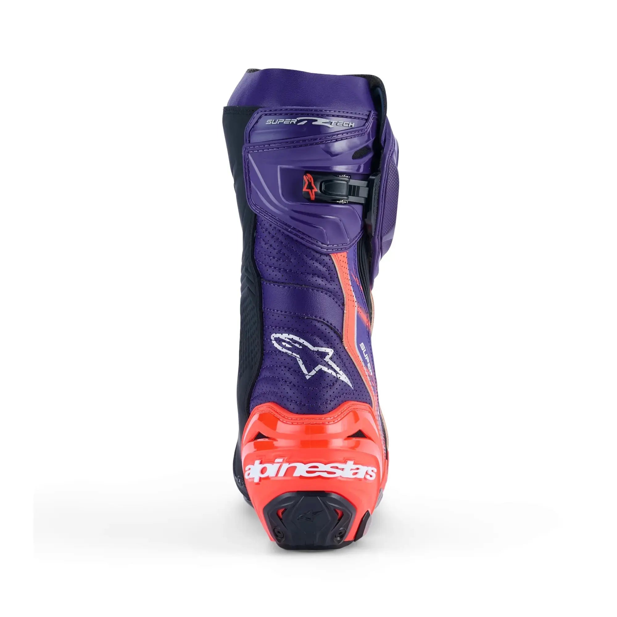 Alpinestars Supertech R Le Flyte Vented Boots Purple / Red / Black FREE UK Delivery, FREE 365 Day Returns | Moto Central