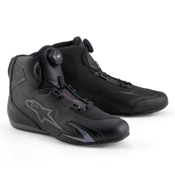 Alpinestars Celer Shoes Black / Dark Grey FREE UK Delivery, FREE 365 Day Returns | Moto Central