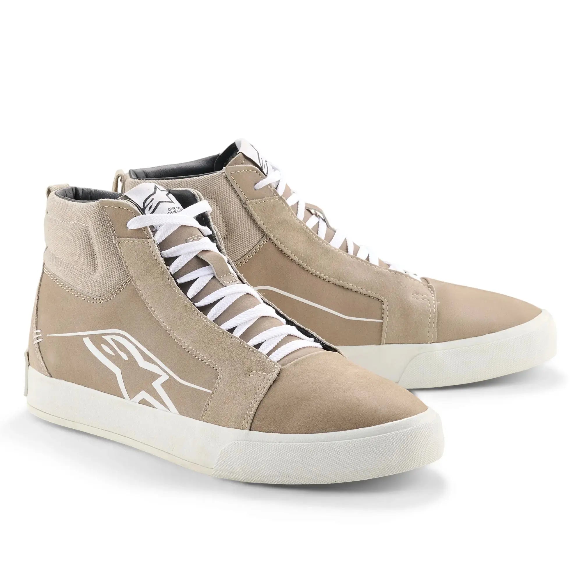 Alpinestars Ride-63 Leather Shoes Flint White FREE UK Delivery, FREE 365 Day Returns | Moto Central