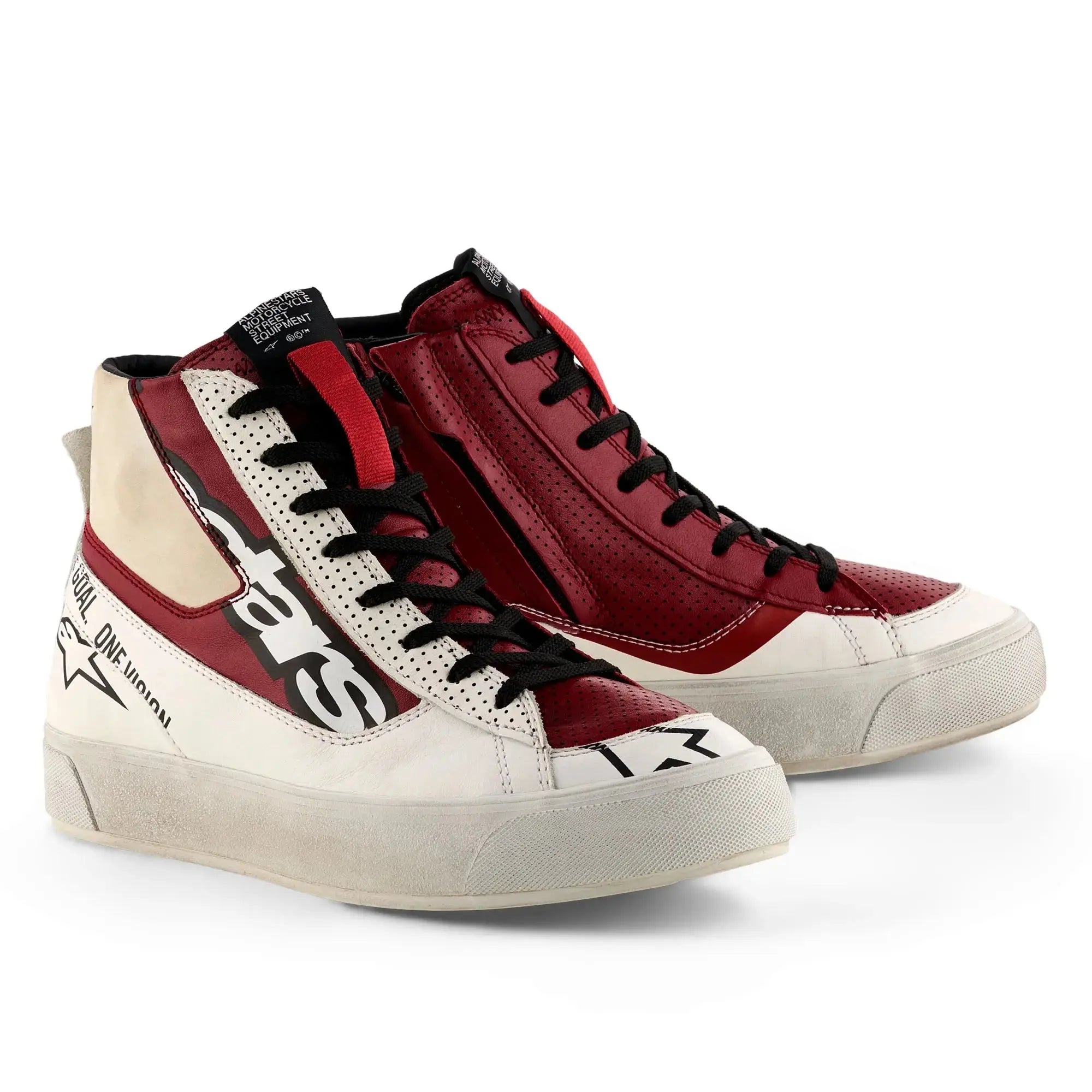 Alpinestars Stella Stated Flair Ladies Shoes White / Rio Red FREE UK Delivery, FREE 365 Day Returns | Moto Central