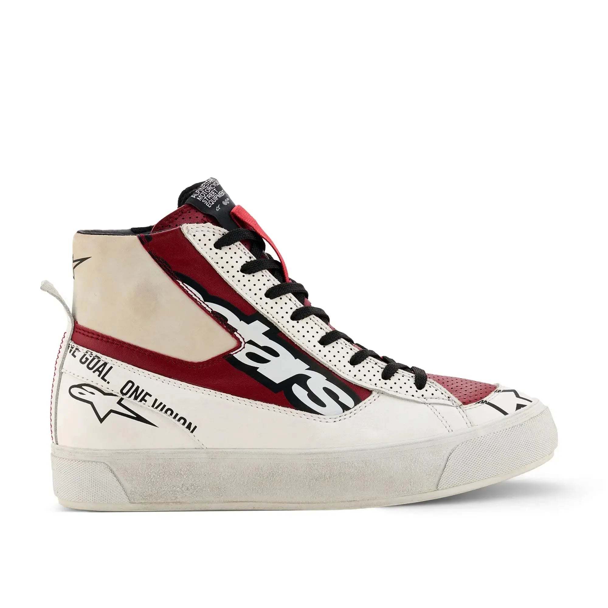 Alpinestars Stella Stated Flair Ladies Shoes White / Rio Red FREE UK Delivery, FREE 365 Day Returns | Moto Central