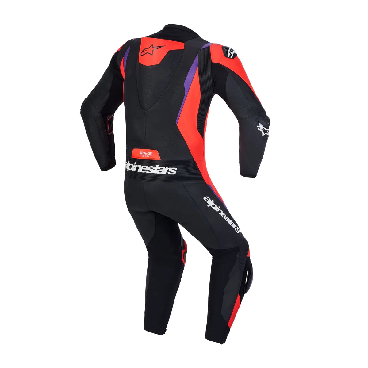Alpinestars Missile V3 One Piece Leather Suit Black / Fluo Red / Purple FREE UK Delivery, FREE 365 Day Returns | Moto Central